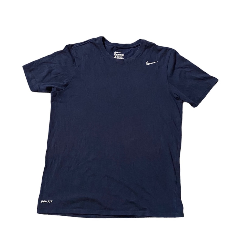 NIKE DRI-FIT Large Basketball Athletic Cut Blue SHIRT